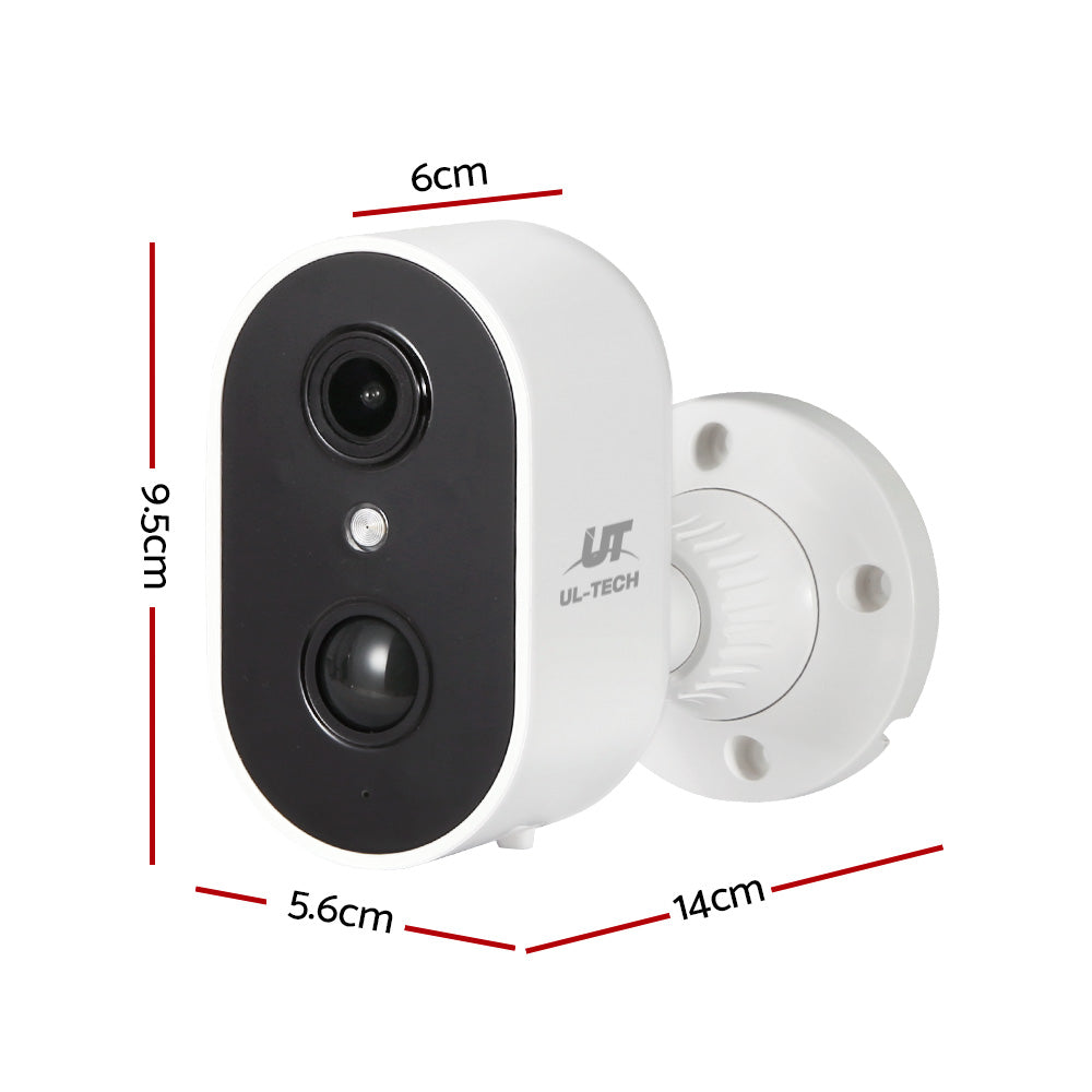 UL-Tech 1080P Rechargeable Outdoor Solar Security Camera with Wireless Connectivity