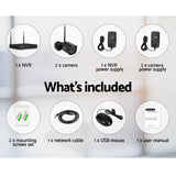 UL-TECH Wireless 4CH 1080P HD Security Camera System with 2 Cameras - Side View