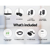 UL-TECH 3MP 8-Channel Wireless Security Camera System with 4 HD Cameras - 45-Degree Angle