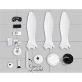 Remote-Controlled 52'' DC Motor Ceiling Fan with LED Light and 5 Speed Settings - Close-Up Angle