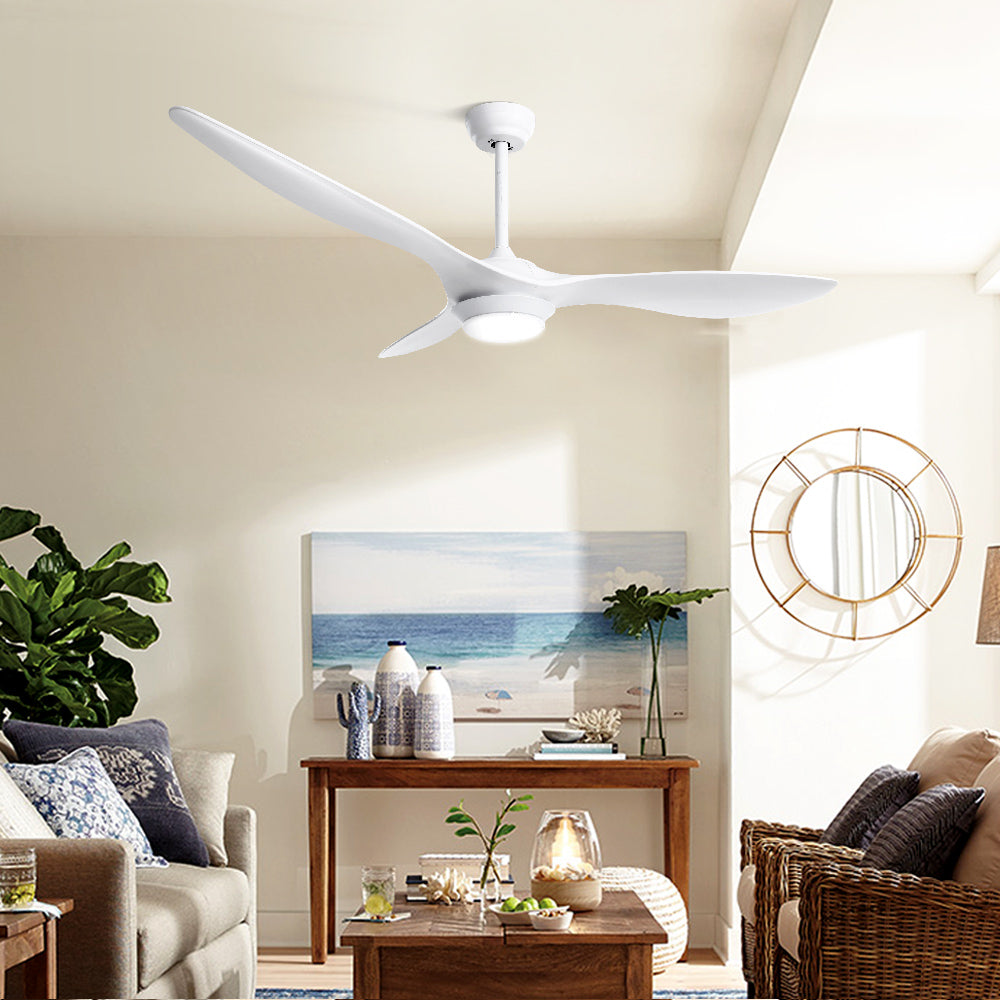 Remote-Controlled 52'' DC Motor Ceiling Fan with LED Light and 5 Speed Settings