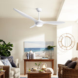 Remote-Controlled 52'' DC Motor Ceiling Fan with LED Light and 5 Speed Settings