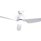 Devanti 52'' Smart Ceiling Fan with Remote Control and LED Light - Energy Efficient DC Motor - Side View