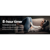 Devanti 52'' Remote-Controlled Ceiling Fan - White - Close-Up Angle