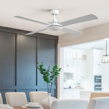 Devanti 52'' Remote-Controlled Ceiling Fan - White