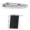 Comfee Rangehood 600mm Stainless Steel Kitchen Canopy With 4 PCS filter Replacement