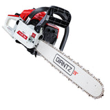 Giantz Chainsaw Petrol 52CC 20" Bar Commercial E-Start Pruning Chain Saw White,Giantz Chainsaw Petro