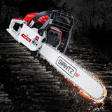 Giantz Chainsaw Petrol 52CC 20" Bar Commercial E-Start Pruning Chain Saw White,Giantz Chainsaw Petro