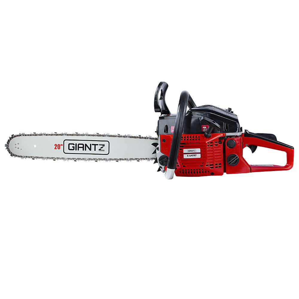 Giantz 52cc Heavy-Duty E-Start Chainsaw with 20" Bar for Commercial Tree Pruning