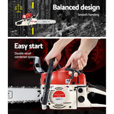 Giantz 75CC Commercial Grade E-Start Chainsaw with 18