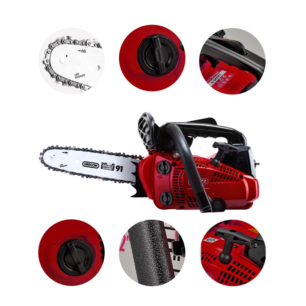 25cc Oregon Petrol Chainsaw with 10" Bar - GIANTZ Top Handle Cordless Design