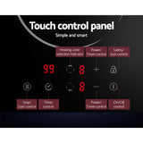 30cm Electric Induction Cooktop with Touch Control and Safety Features - Rear View
