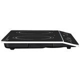 Devanti 60cm Portable Induction Cooktop with Dual Cooking Zones and Touch Control - Rear View