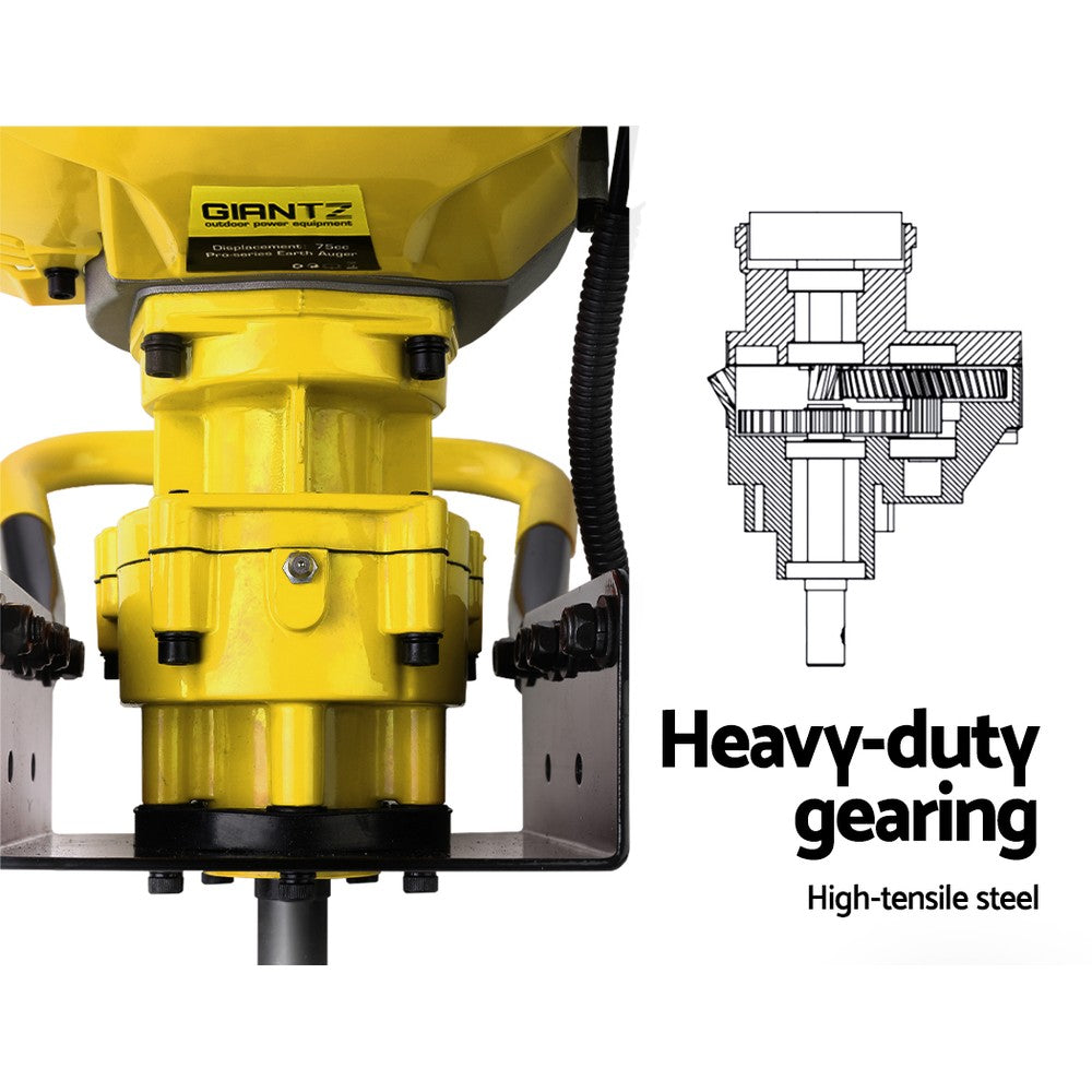 80CC Petrol Engine Post Hole Digger - Powerful Earth Auger Motor