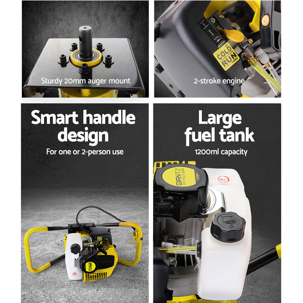 80CC Petrol Engine Post Hole Digger - Powerful Earth Auger Motor