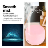 Devanti 500ml Multifunctional Aroma Diffuser - White - Close-Up Angle