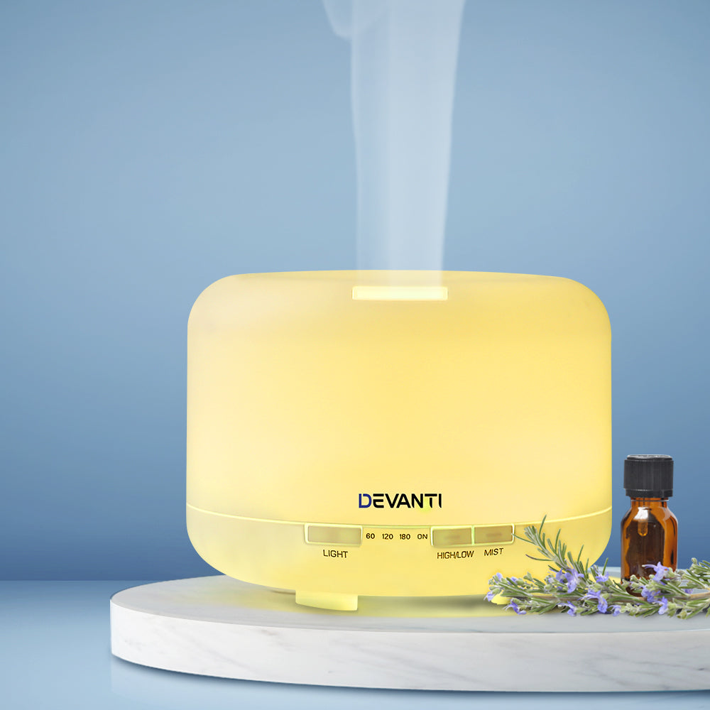 Devanti 500ml Multifunctional Aroma Diffuser - White