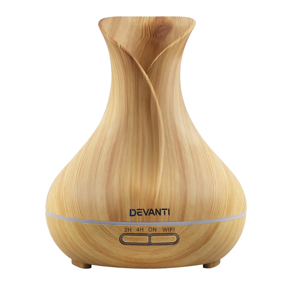 Devanti Wi-Fi Aroma Diffuser & Humidifier with 7-Color Night Light