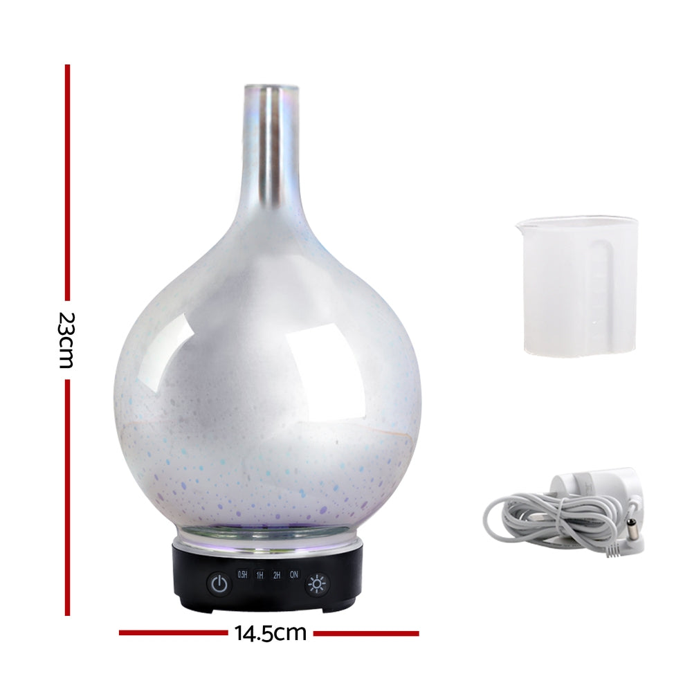 Aromatherapy 3D LED Firework Humidifier and Essential Oil Diffuser - 100ml Capacity