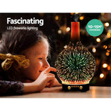 Aromatherapy 3D LED Firework Humidifier and Essential Oil Diffuser - 100ml Capacity - Front View