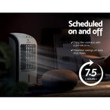 Portable 4-in-1 Devanti Evaporative Cooler and Humidifier with Remote Control - Side View