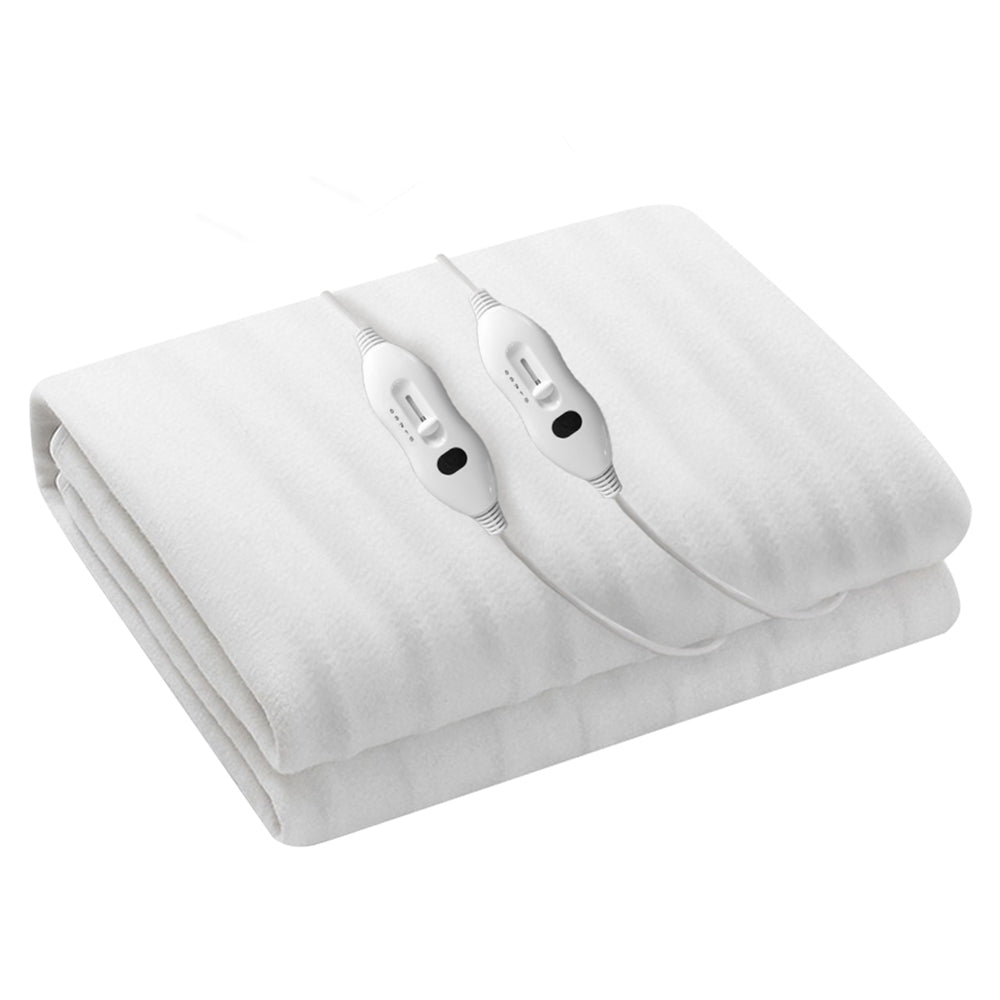 Giselle Bedding Double Electric Blanket with Detachable Controller and Overheat Protection