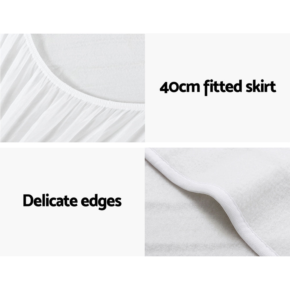 Giselle Bedding Double Electric Blanket with Detachable Controller and Overheat Protection