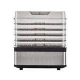 Devanti 5-Tray Stainless Steel Food Dehydrator - Silver - 45-Degree Angle