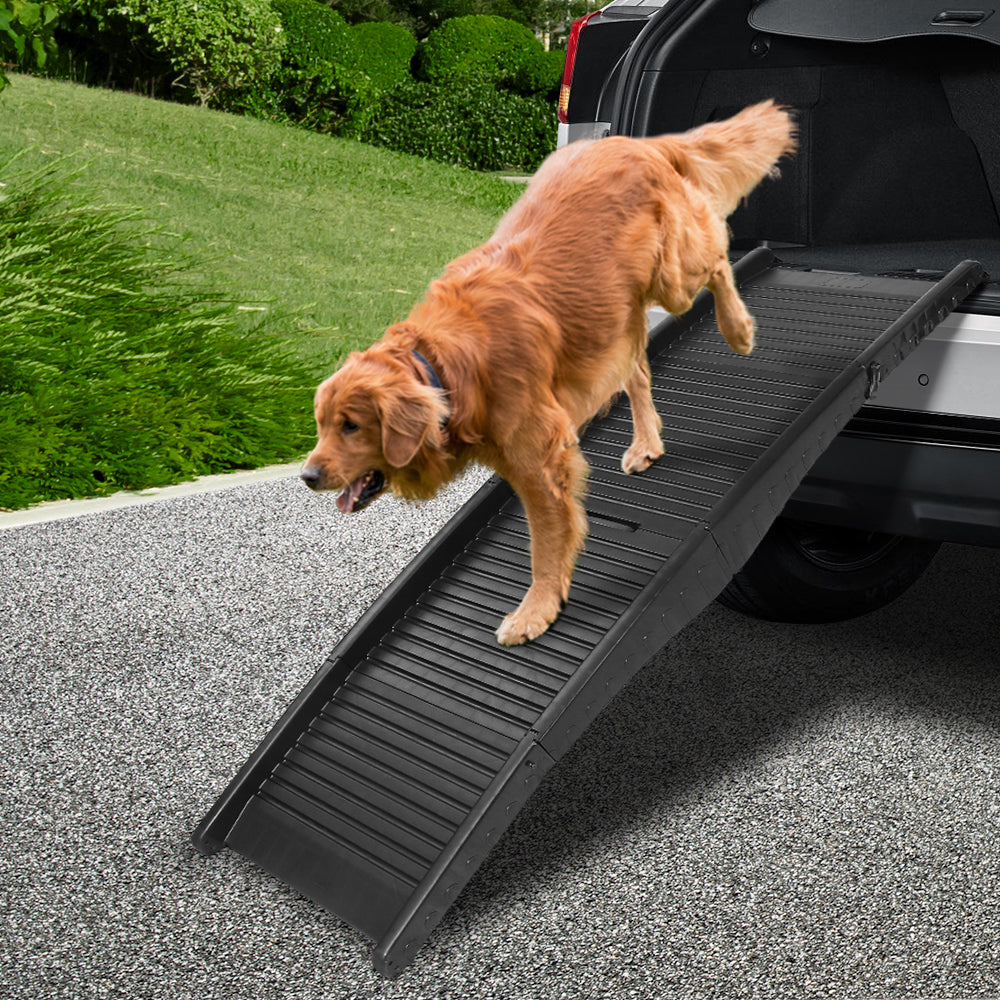 Portable Folding Pet Ramp for Cars - Slip-Resistant Dog Steps for Easy Travel