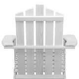 Gardeon Eco-Friendly Wooden Adirondack Lounge Set with Side Table for Outdoor Relaxation - Rear View