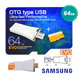 Samsung 64GB Micro SDXC UHS-I OTG 3-in-1 USB Card Reader for Android and PC