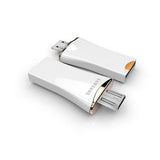 Samsung 64GB Micro SDXC UHS-I OTG 3-in-1 USB Card Reader for Android and PC - Front View
