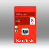 SanDisk 8GB microSD Card - Durable and Versatile Storage Solution for Your Devices - Front View