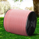 Giantz 1200M Red and White Polytape Electric Fence Kit with Stainless Steel Wire