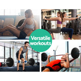 Everfit 2-Pack 5KG Rubber Weight Plates for Home Workouts - 45-Degree Angle