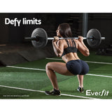 Everfit 2-Pack 5KG Rubber Weight Plates for Home Workouts - Rear View