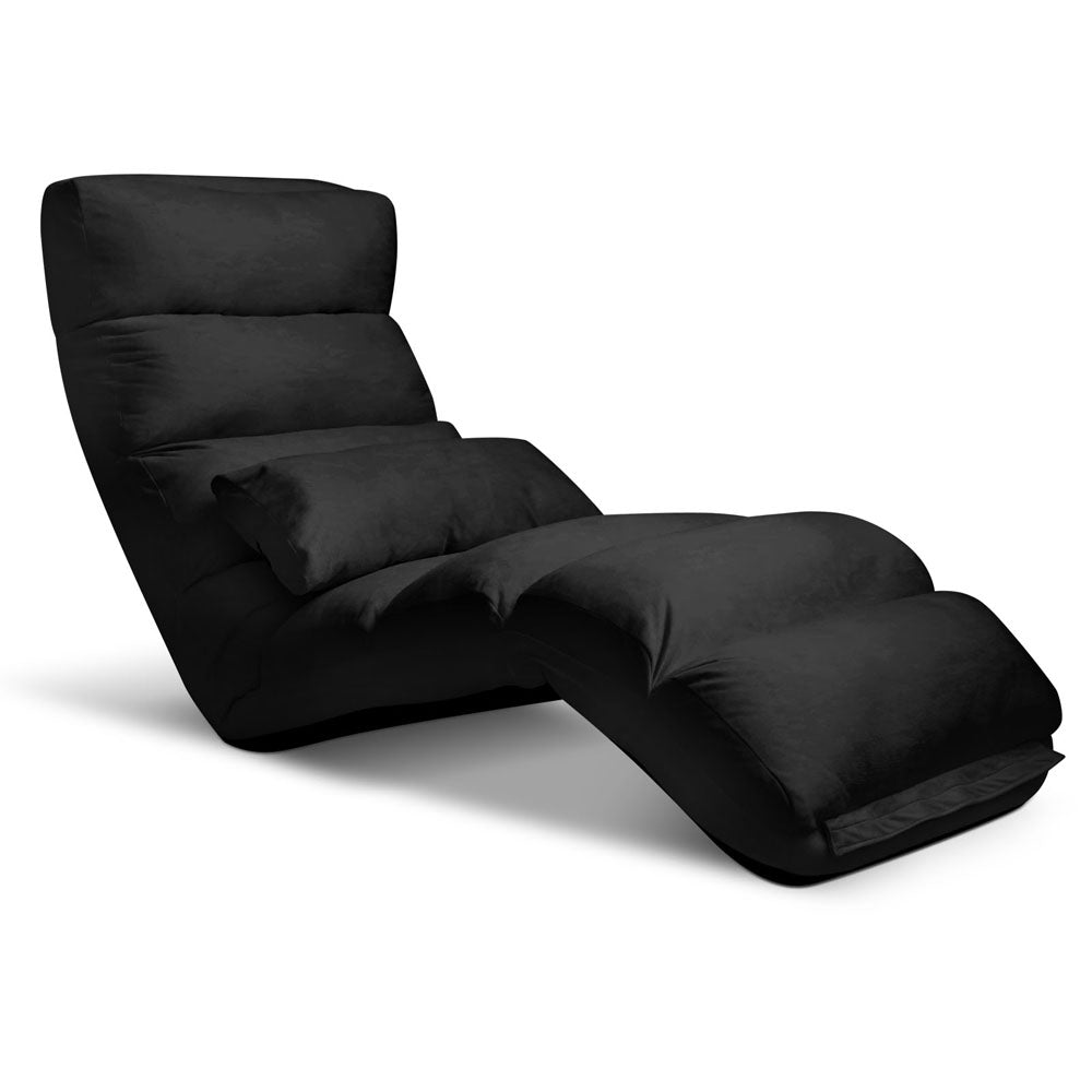Artiss Multi-Position Adjustable Sofa Bed - Black