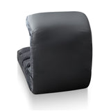 Versatile Charcoal Adjustable Lounge Sofa Bed with 75 Positions - 45-Degree Angle