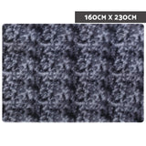 Artiss Luxurious Shaggy Gradient Rug 160 x 230 cm for Bedroom and Living Room Décor - Side View