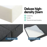 Convertible Folding Foam Mattress for Versatile Bedding Solutions - Rear View