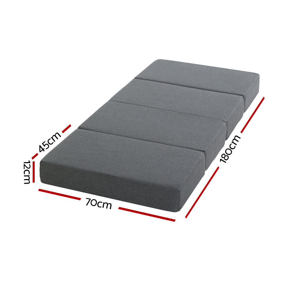 Giselle Bedding Portable Folding Foam Mattress for Versatile Sleeping and Seating Solutions