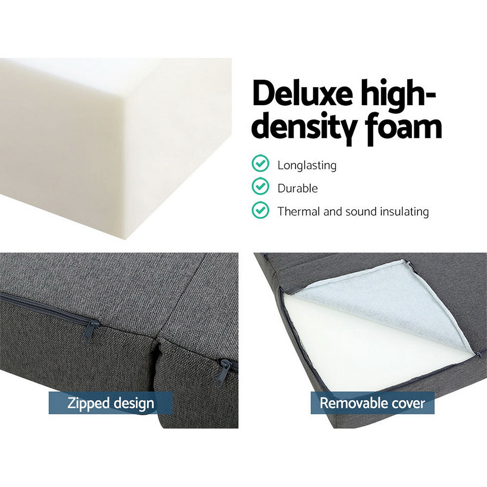 Giselle Bedding Portable Folding Foam Mattress for Versatile Sleeping and Seating Solutions