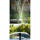 Gardeon Eco-Friendly Solar Submersible Fountain Pump with 6.6FT Lift and Simple Setup - Rear View