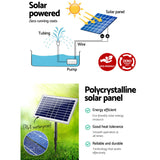 Gardeon Eco-Friendly Solar Submersible Fountain Pump with 6.6FT Lift and Simple Setup - Close-Up Angle