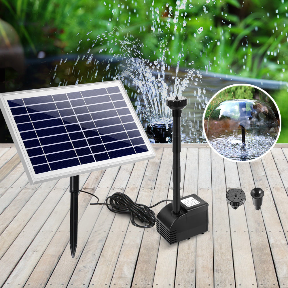 Gardeon Eco-Friendly Solar Submersible Fountain Pump with 6.6FT Lift and Simple Setup