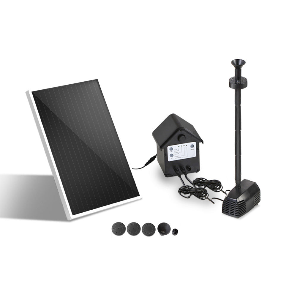 Eco-Friendly Solar Garden Fountain Pump with LED Illumination and Rechargeable Battery