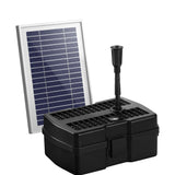 Gardeon Solar Pond Pump with Filter Box 4.6FT - Front View