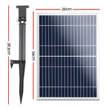 Eco-Friendly Solar Garden Waterfall Fountain Kit with 9.7 FT Reach - Side View