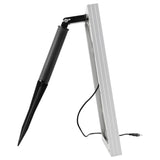 Eco-Friendly Solar Garden Waterfall Fountain Kit with 9.7 FT Reach - 45-Degree Angle
