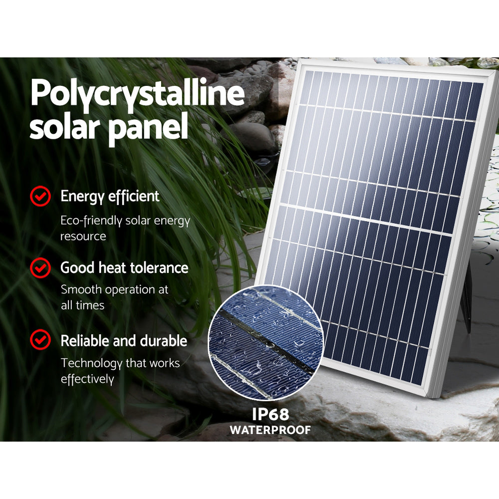 Eco-Friendly Solar Garden Waterfall Fountain Kit with 9.7 FT Reach